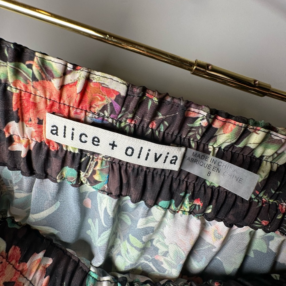 Alice + Olivia Multicolor Floral Round Skirt - Picture 4 of 4
